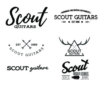 Scout Guitars Logo Mockups